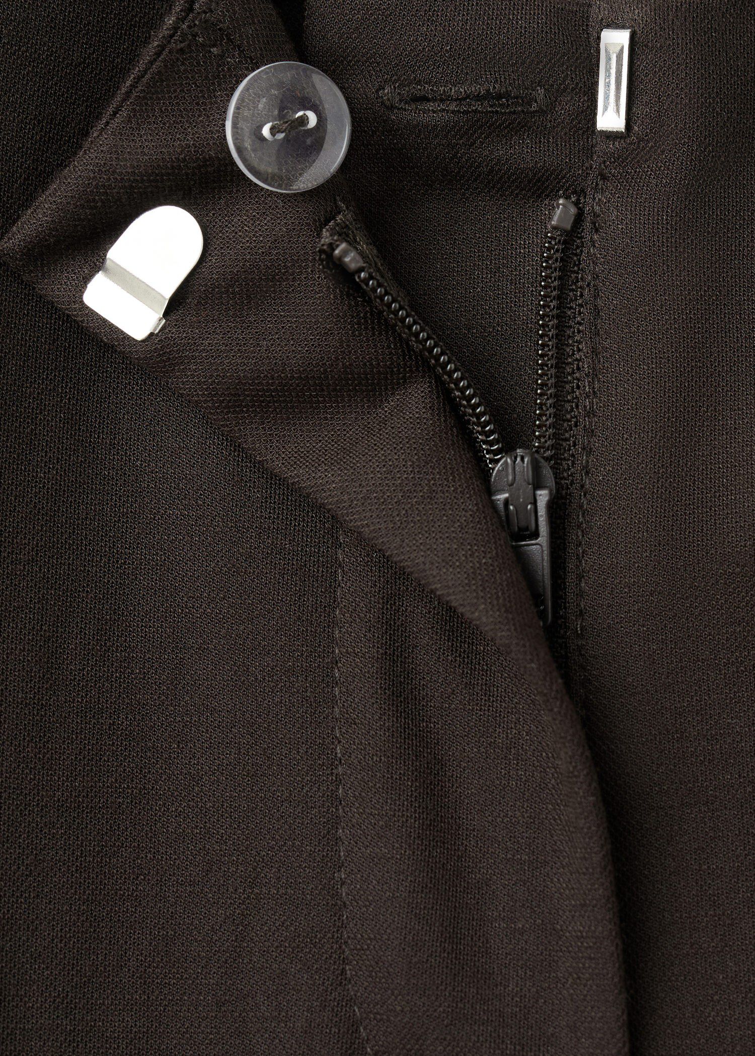 Straight mid-rise trousers