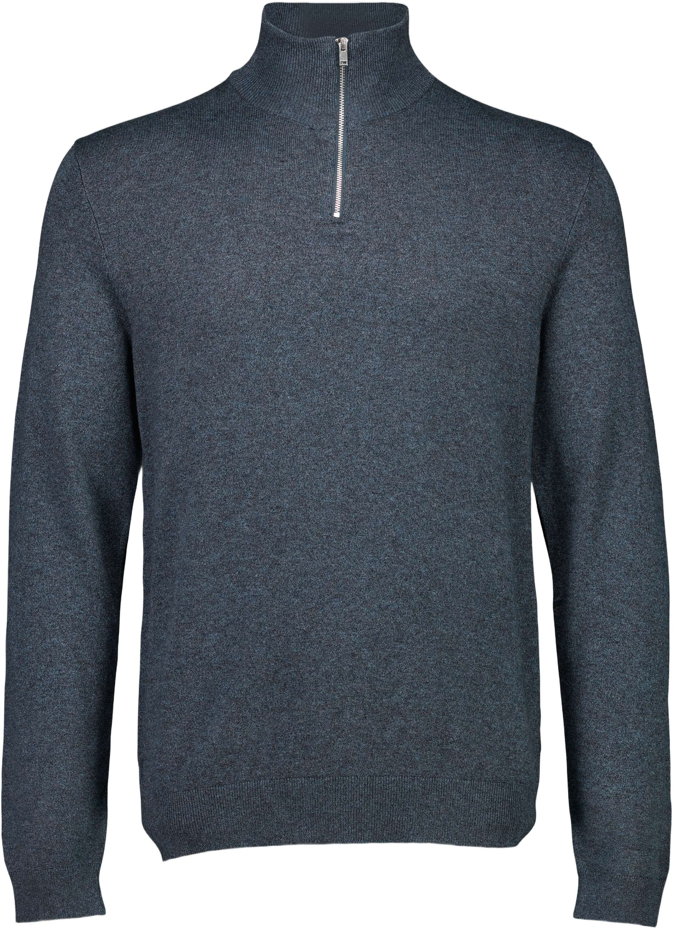 Ecovero half zip L/S knit