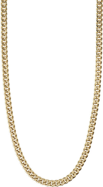 Halsk&aelig;de, Fuchsia, Guldbelagt