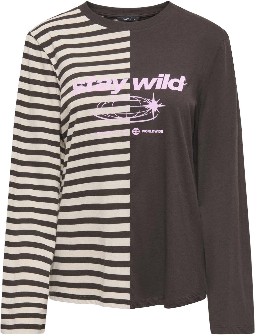 Onlava L/S Half Striped T-Shirt Jrs