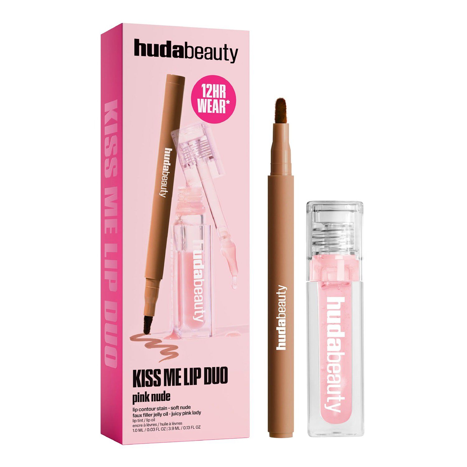 Kiss Me Lip Duo Pink Nude - L&auml;ppset