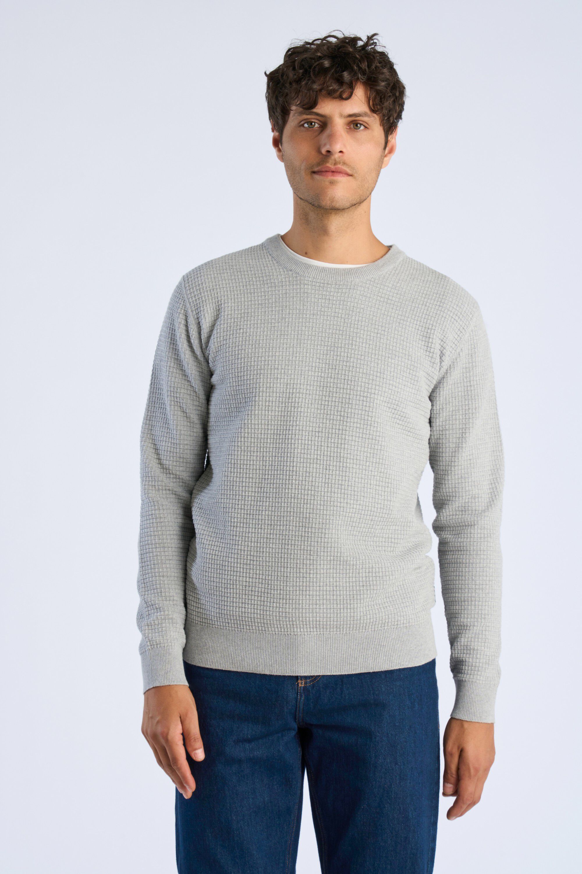 Structure o-neck knit L/S