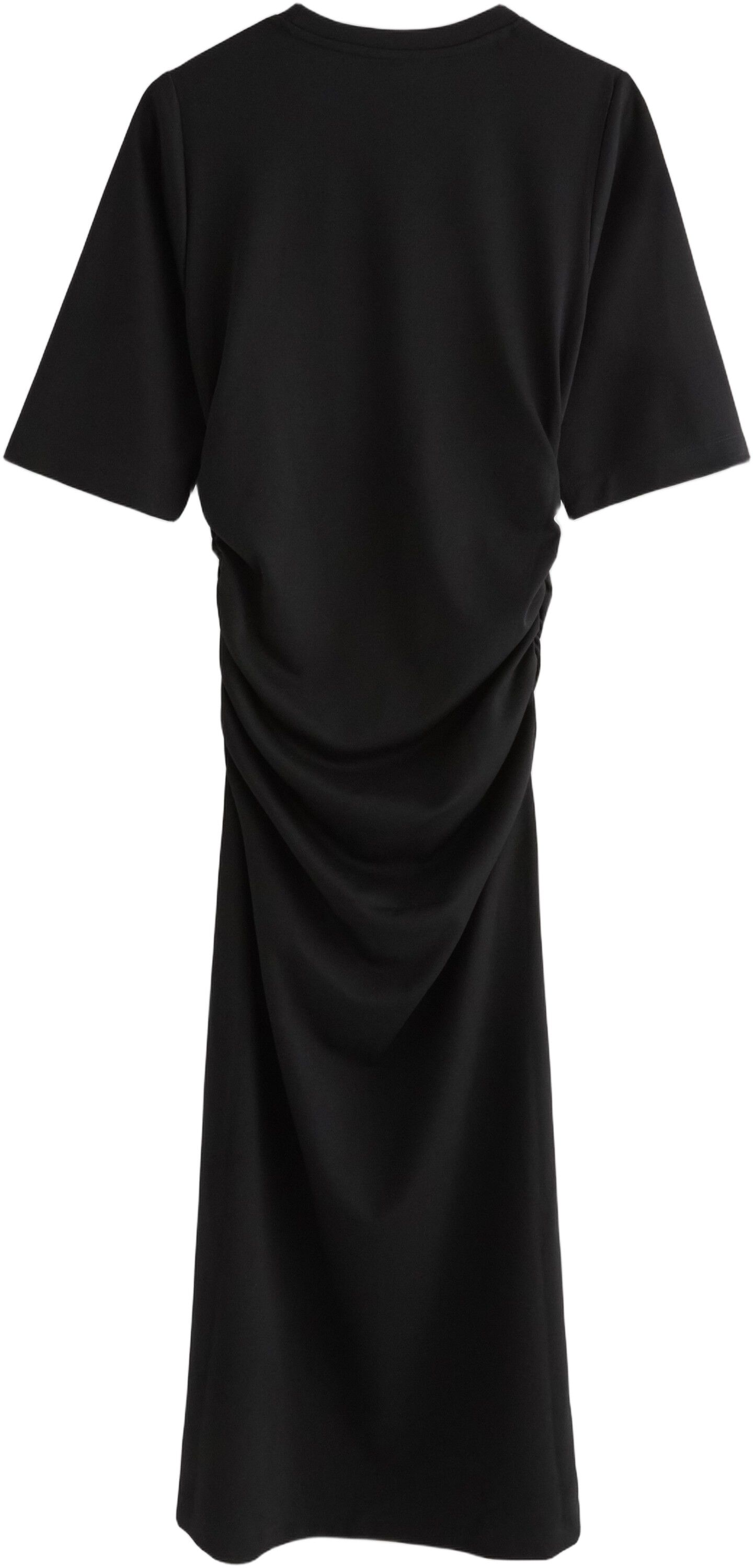 Soft midi dress in jersey with shor