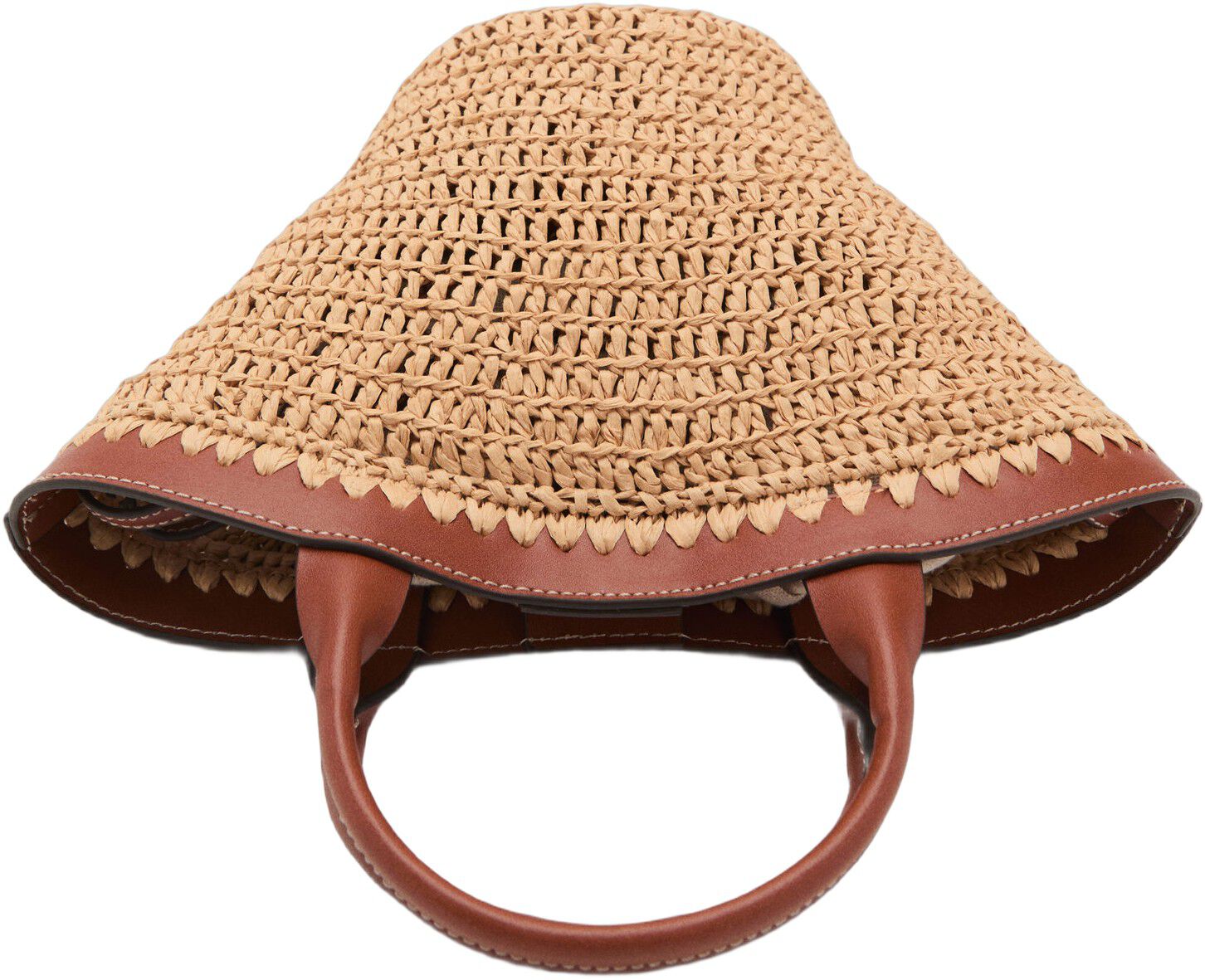 Small double-handle natural fibre b