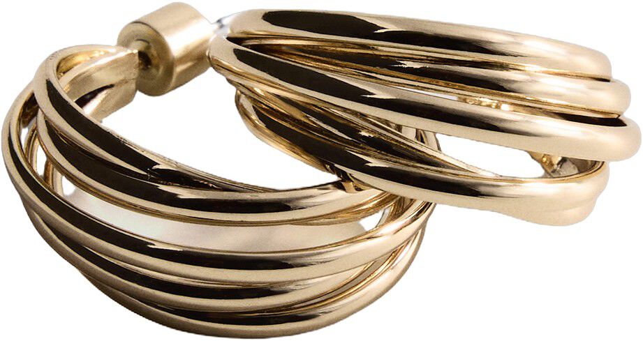 Intertwined hoop earrings