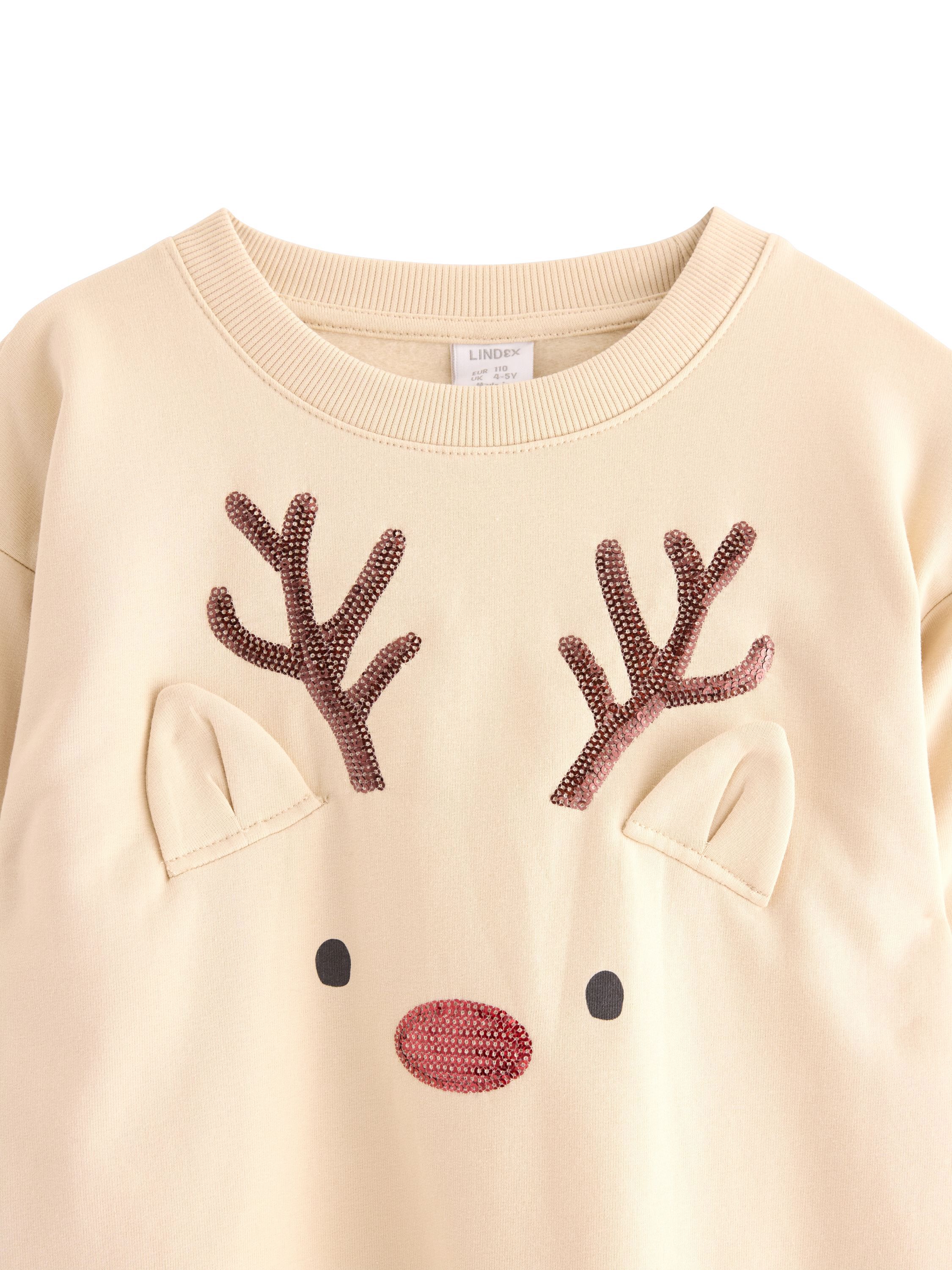 Soft jersey sweatshirt with a brush