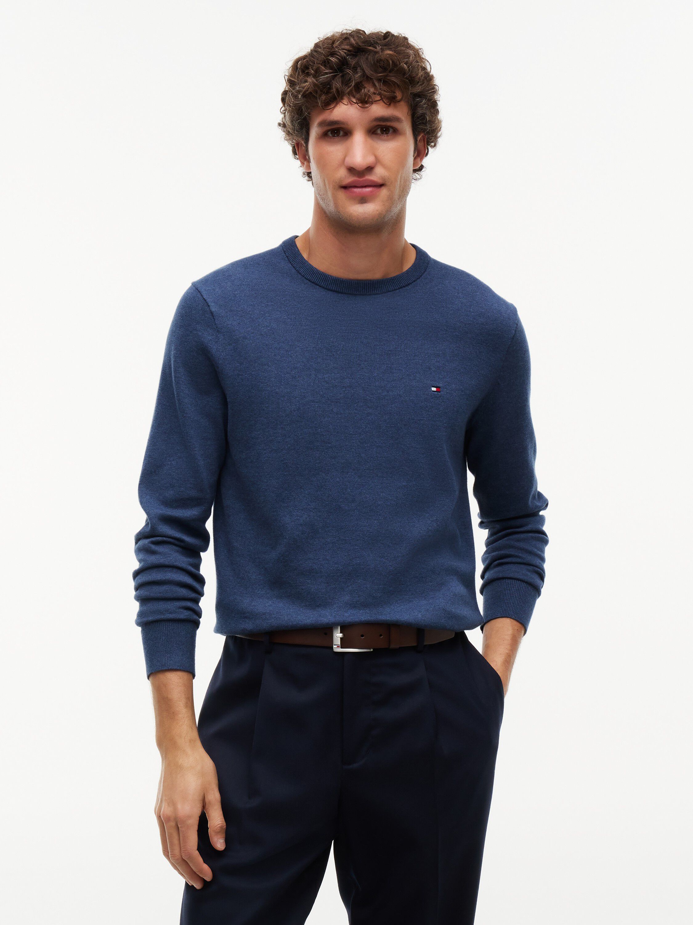 Flag Embroidery Crew Neck Jumper