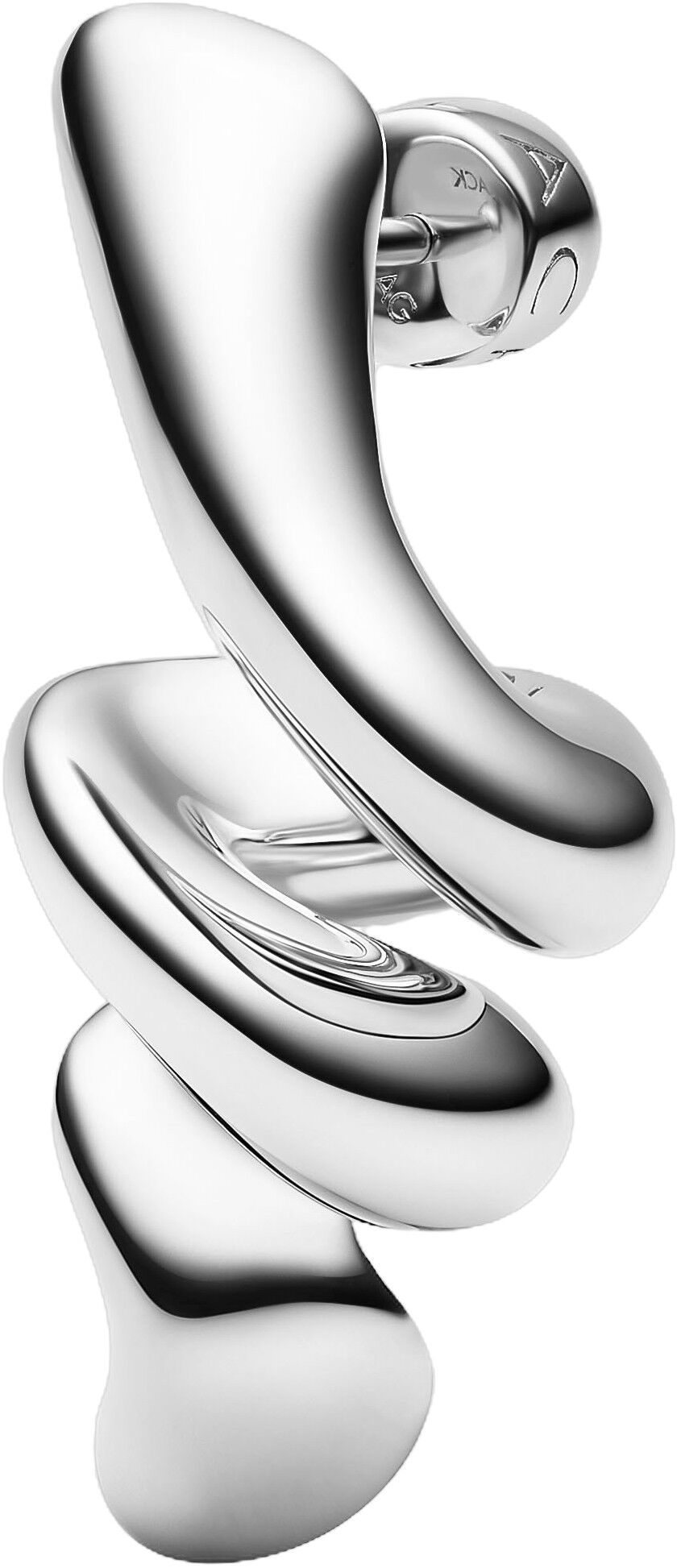 Coil Earrings Small Silver - PAIR