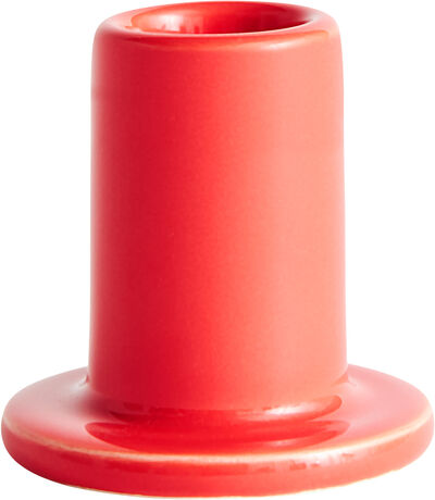 Tube Candleholder-Small-Warm red