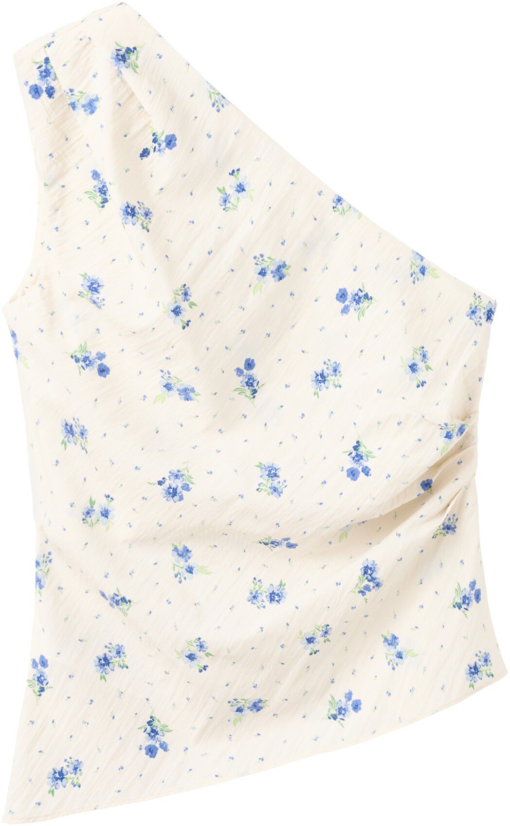 Floral asymmetrical top