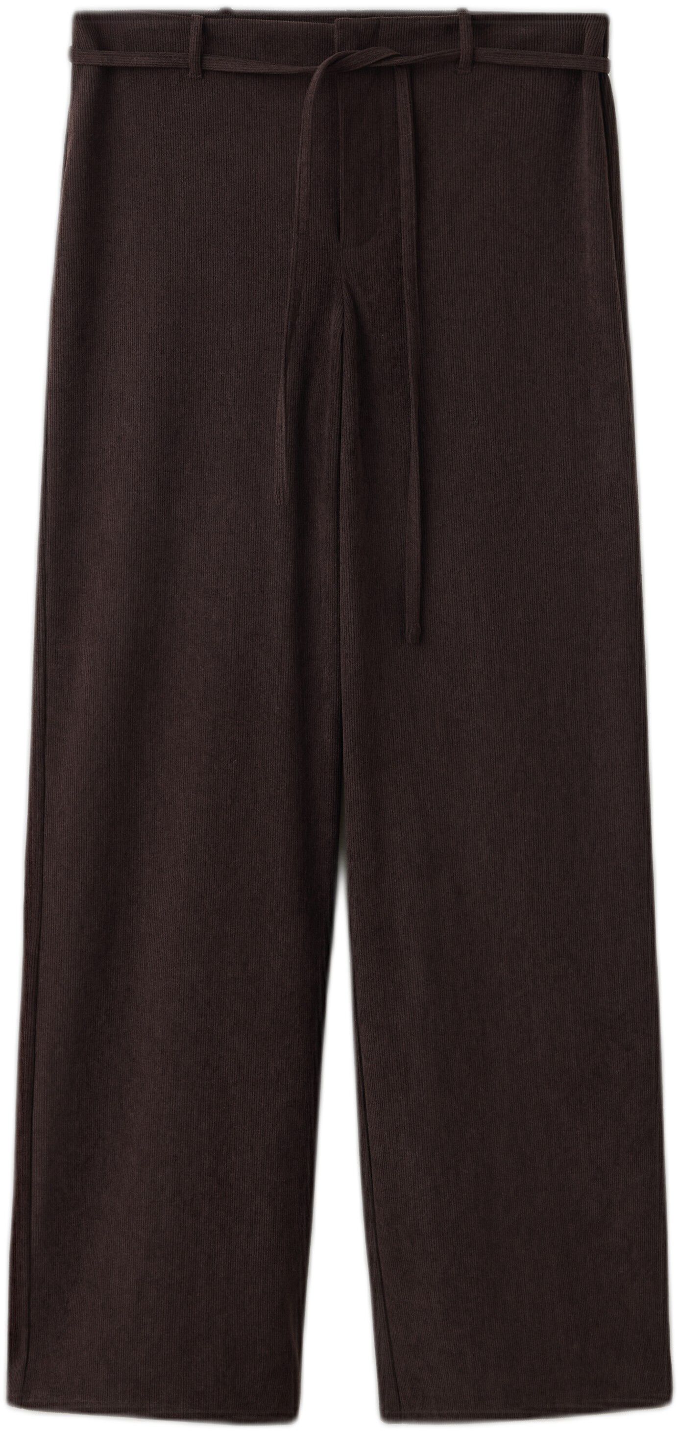 Corduroy trousers with drawstring