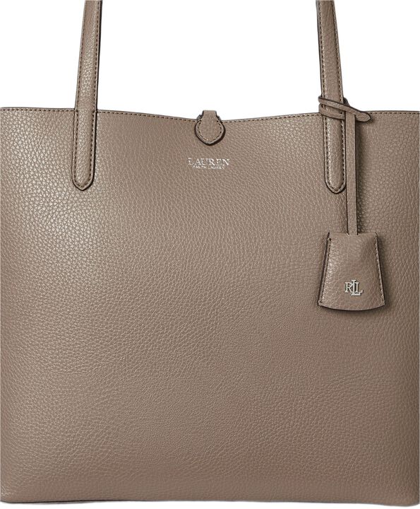 Faux-Leather Large Reversible Tote Bag