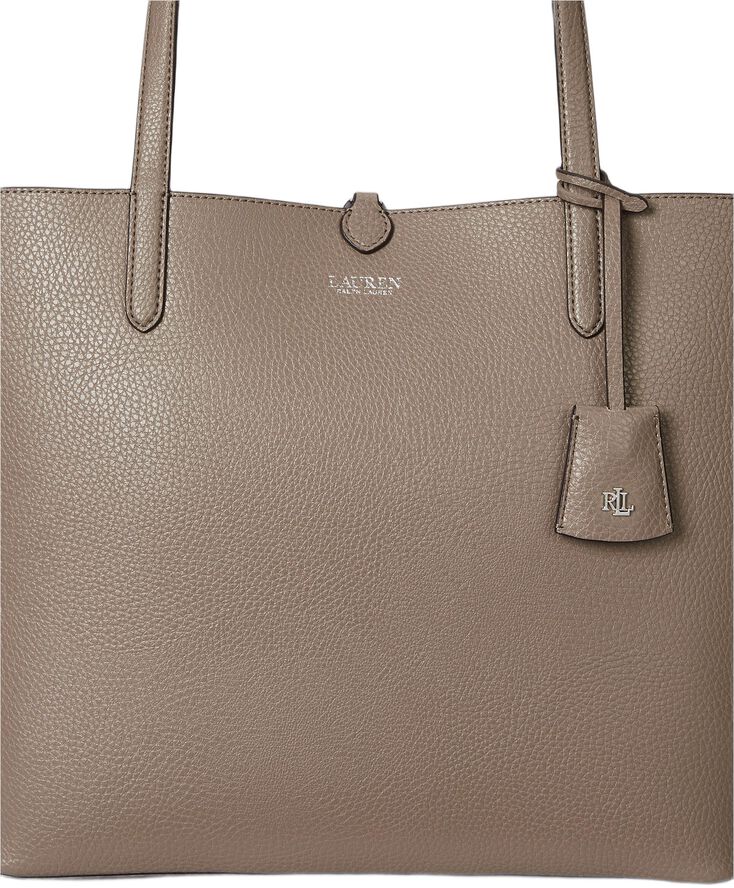 Faux-Leather Large Reversible Tote Bag