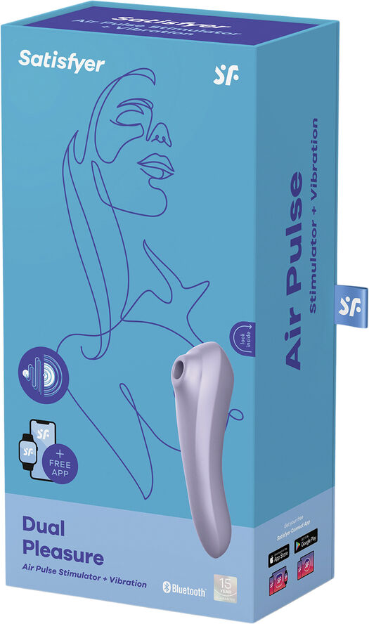 Satisfyer Dual Pleasure Mauve lufttrycksvibrator