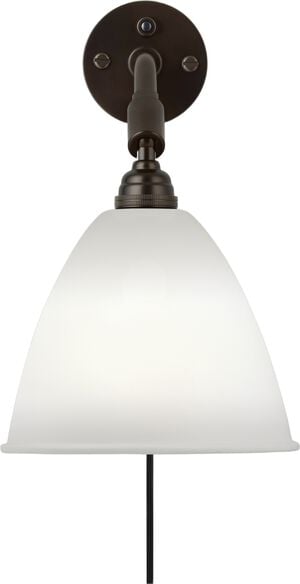 BL7 Wall Lamp - ø16 (Base: Black Brass, Shade: Bone China)