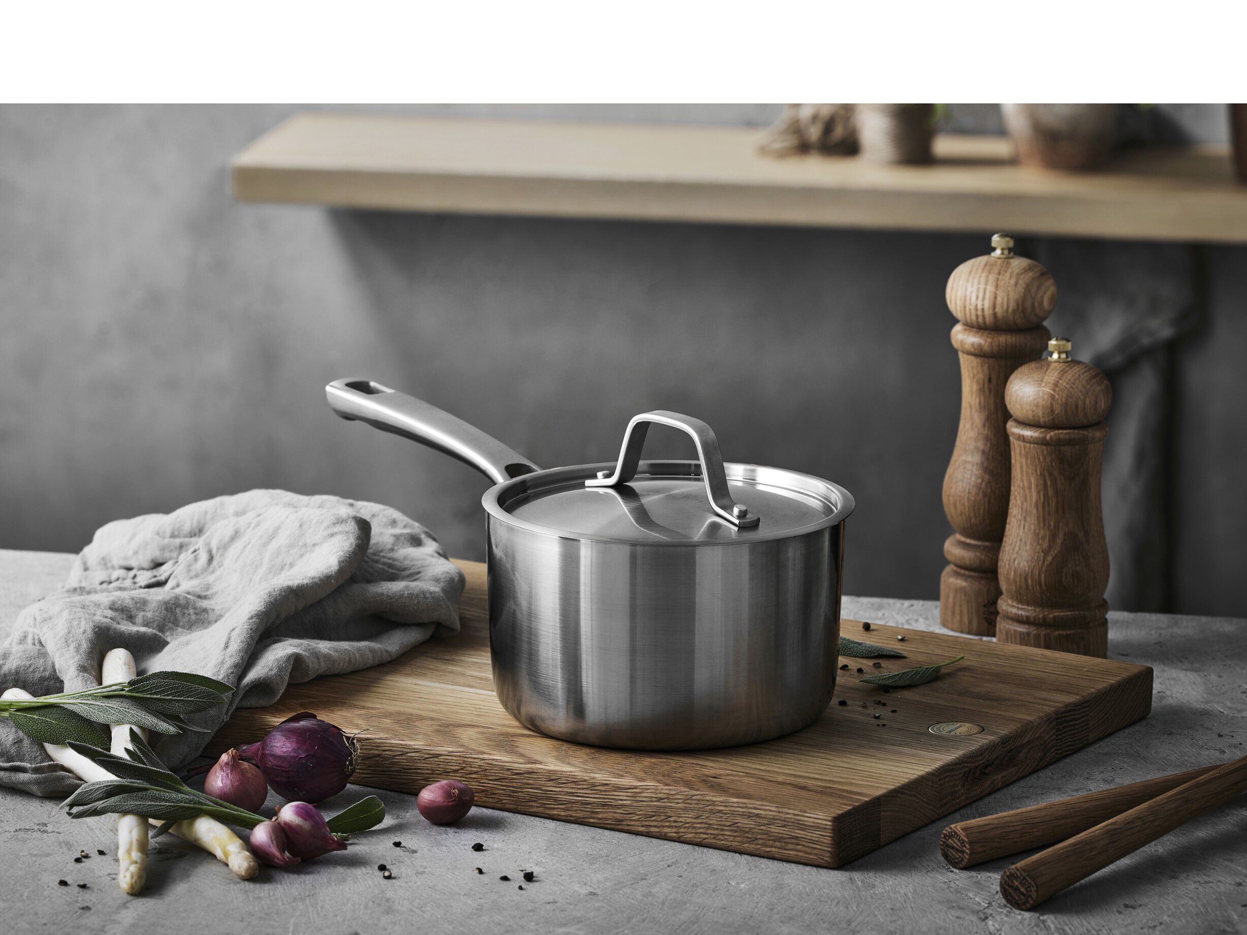 Kastrull med lock Divette 1,9 liter Rostfritt st&aring;l