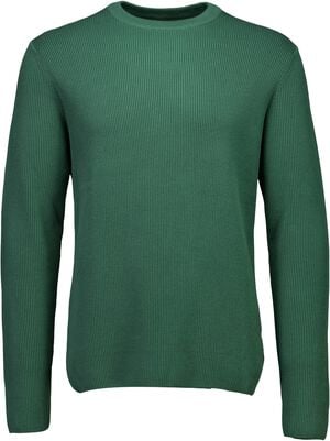 Rib knitted o-neck knit