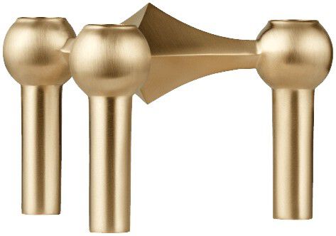 Nagel candle holder - brushed brass
