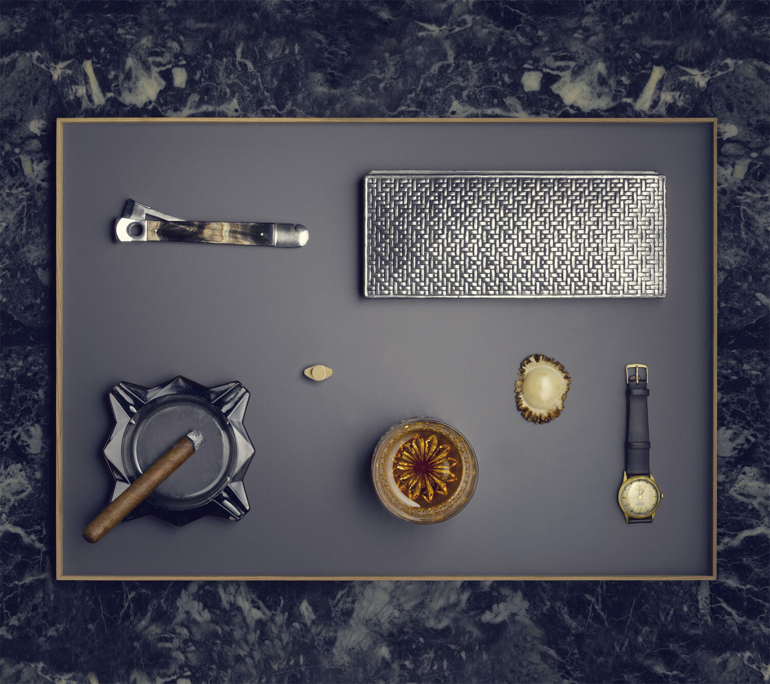 FRAME Tray Large Oak Grey