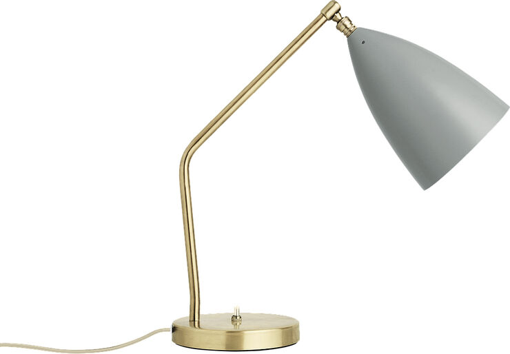 Grshoppa Table Lamp (Base: Brass, Shade: Dusty Blue Semi Matt)