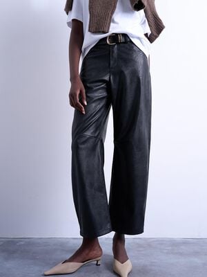 TSCICELY FAKE LEATHER TROUSERS WVN