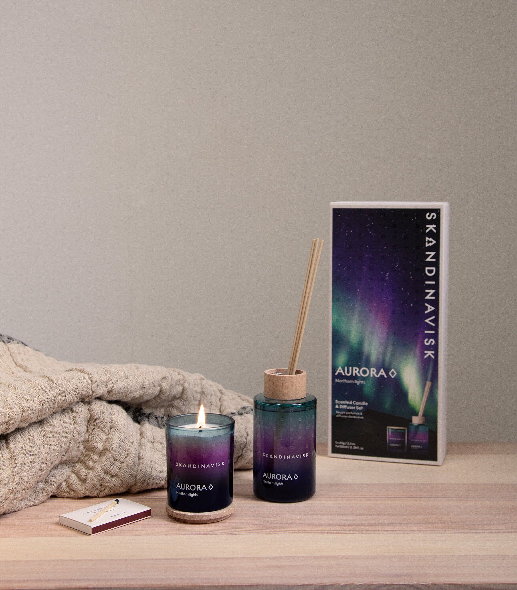 AURORA Scented Candle & Diffuser Set