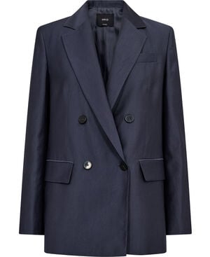 Straight-fit lyocell suit jacket