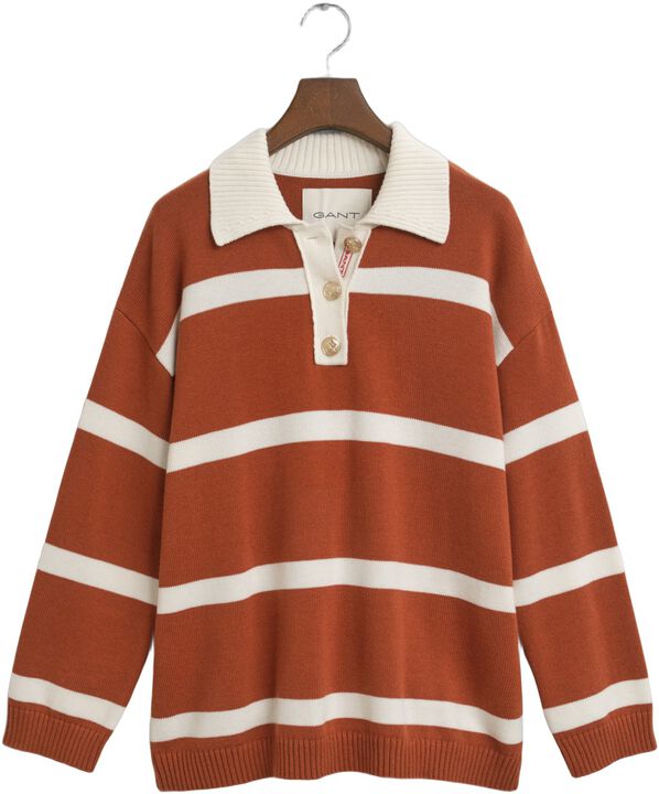STRIPED KNIT RUGGER