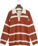 STRIPED KNIT RUGGER