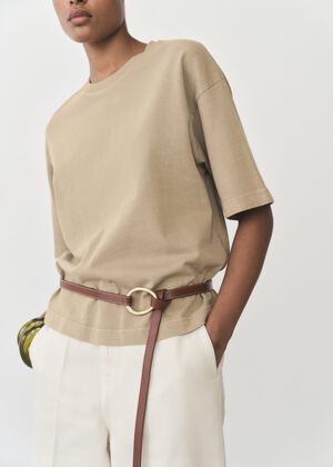 Short-sleeved cotton t-shirt