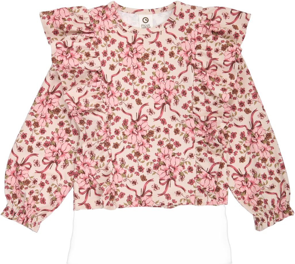 Bouquet Ruffle L/S T