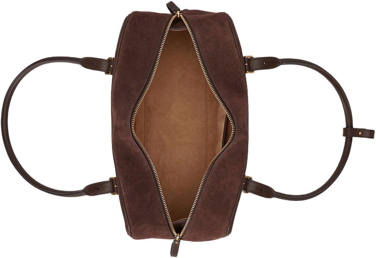 Suede Large Marcy Zip Satchel