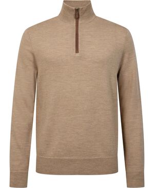 2/30 MERINO WOOL-SWEATER-HALF ZIP