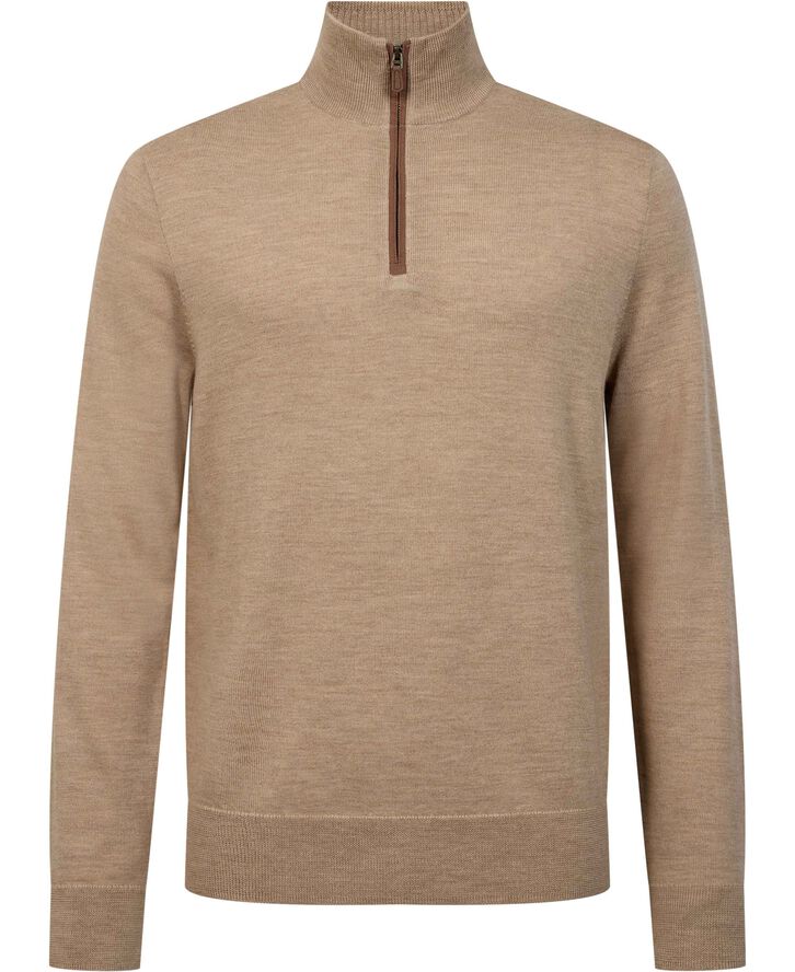 Wool Quarter-Zip Sweater