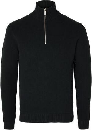 SLHDANE LS KNIT STRUCTURE HALF ZIP