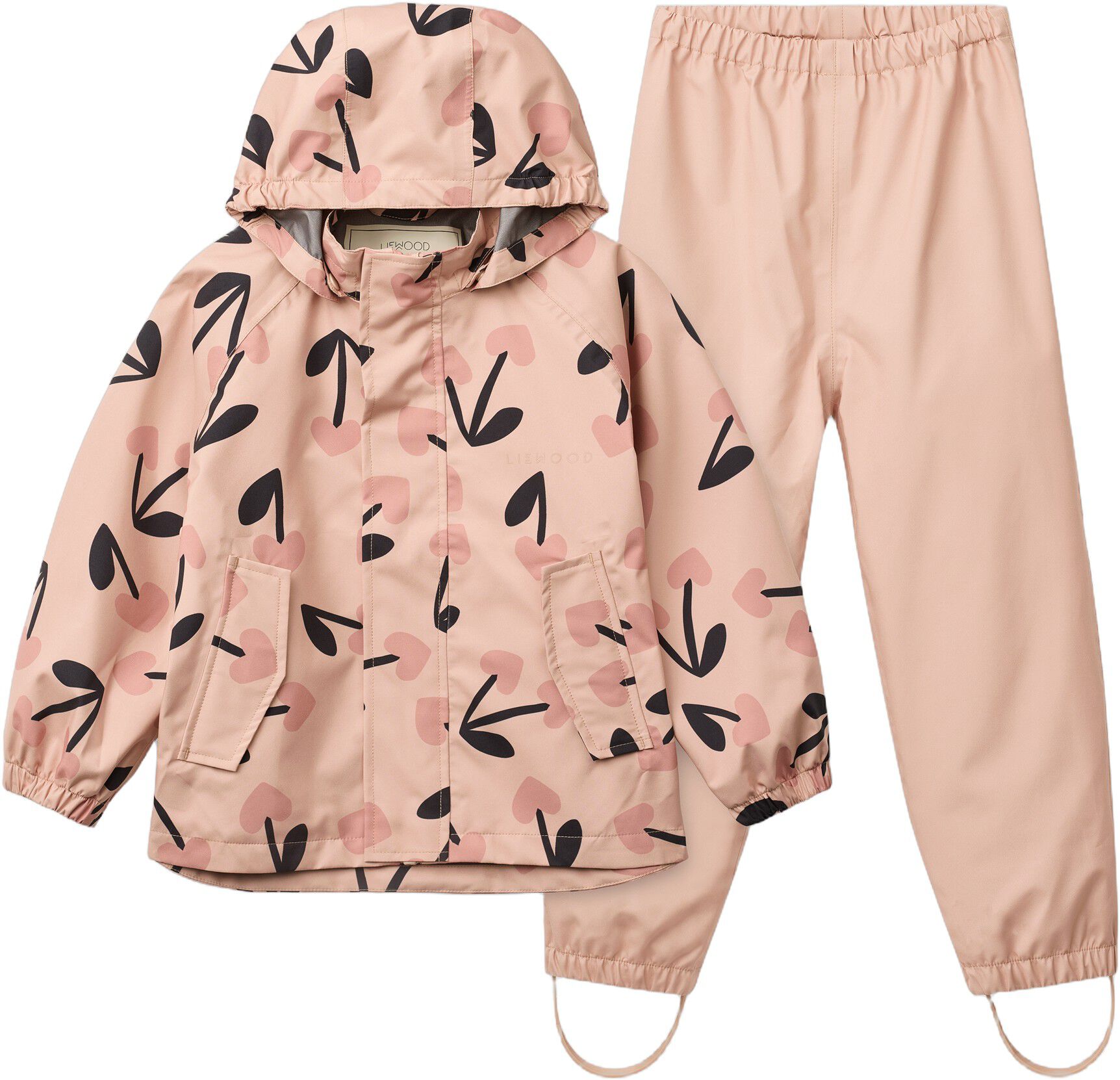 Pedia Rainwear Set Mini cherry hear