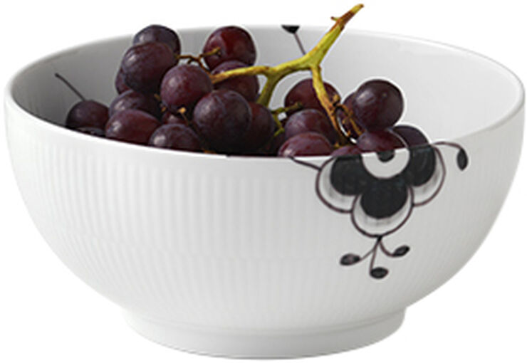 Black Fluted Mega skål 1,8 L / 21 cm