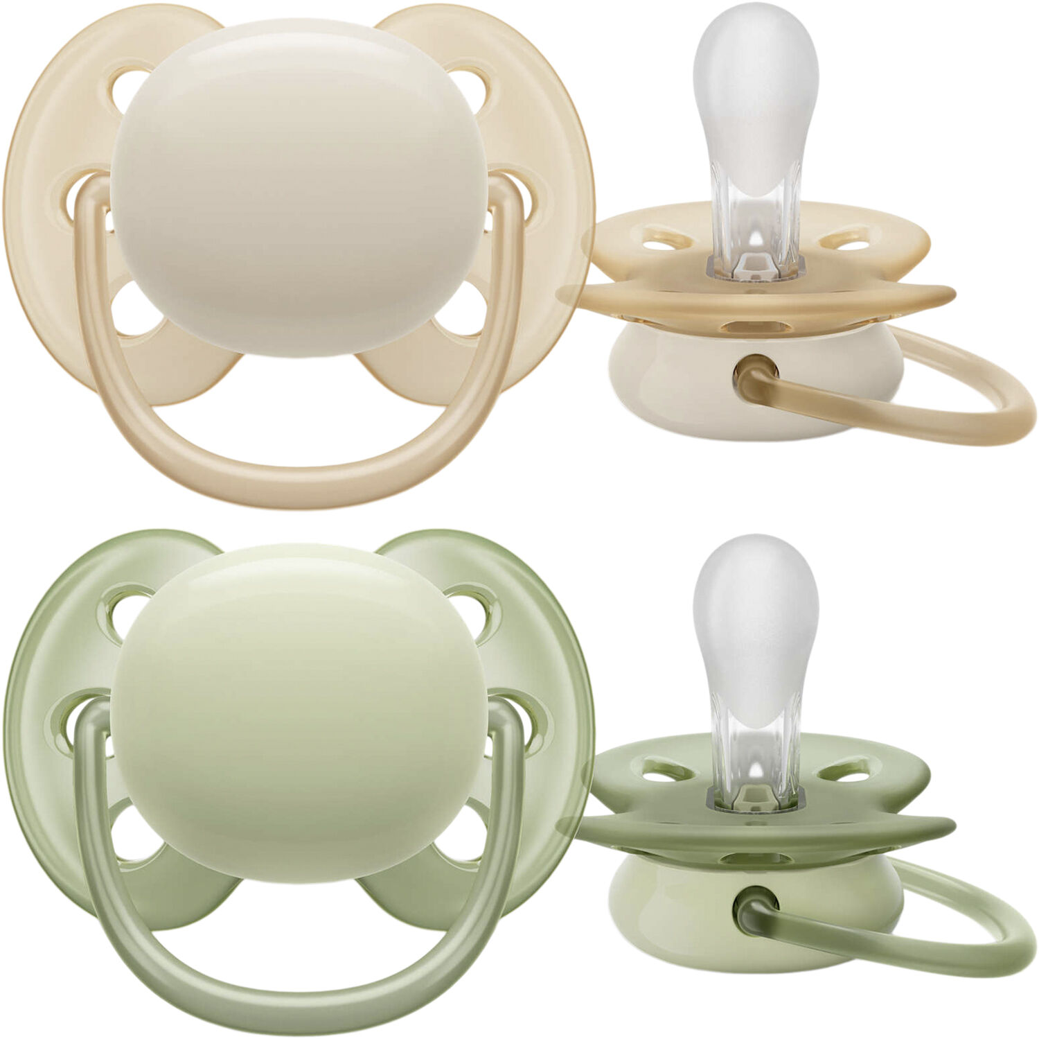Philips Avent ultra soft sut - Pakke med 2 - 0-6m