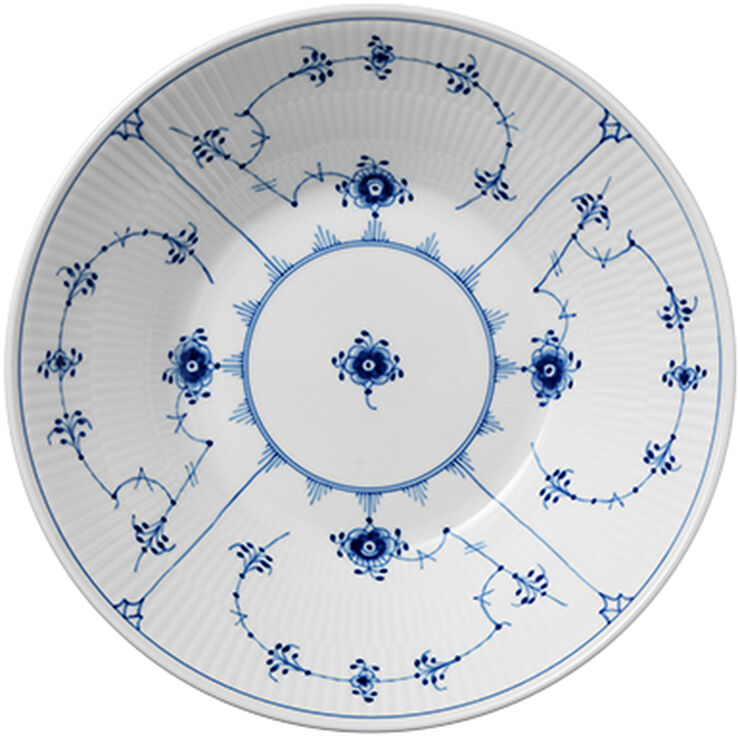 Blue Fluted Plain 24 cm djup tallrik