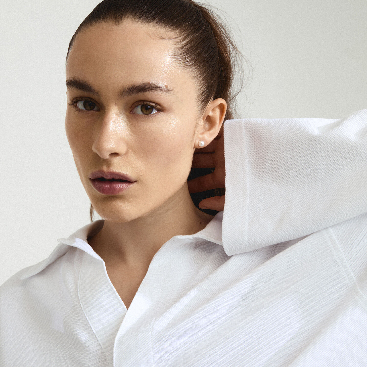 DIONYSIA pearl earrings gold-plated