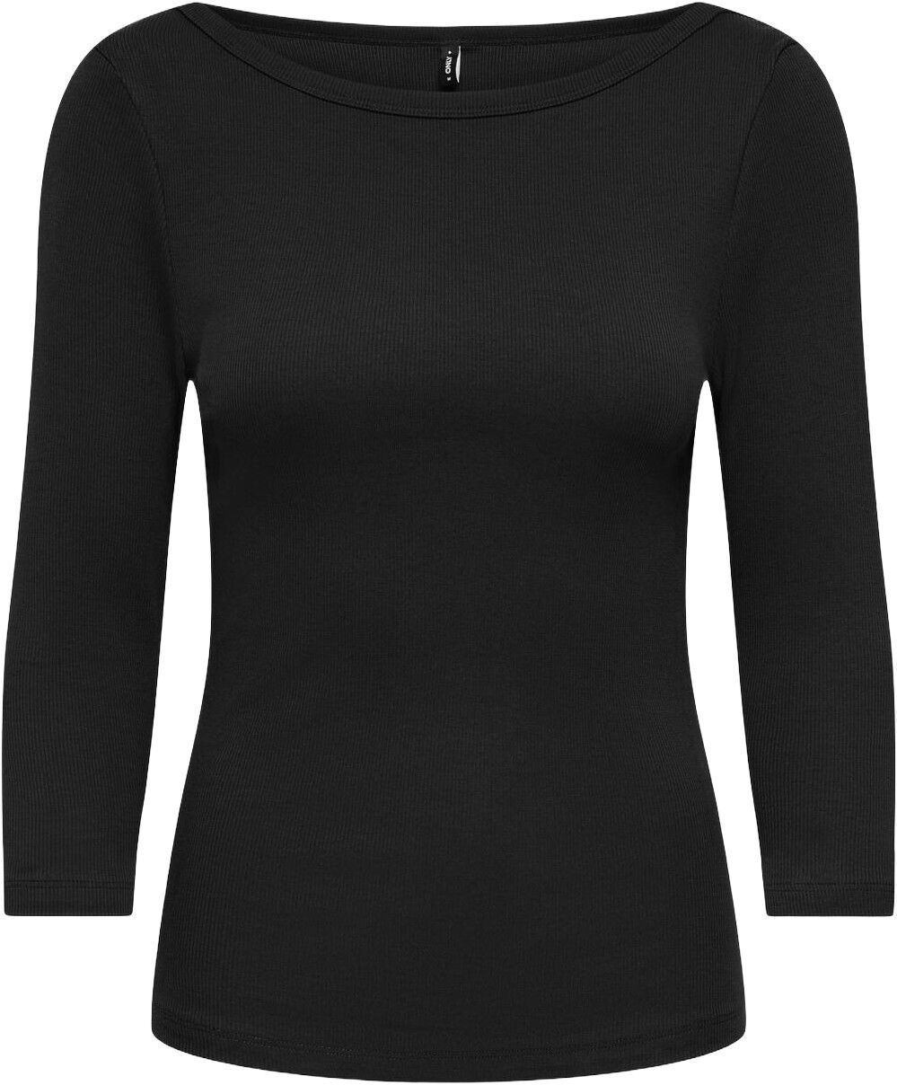 Onlkathline 3/4 Rib Boatneck Top Cs Jrs