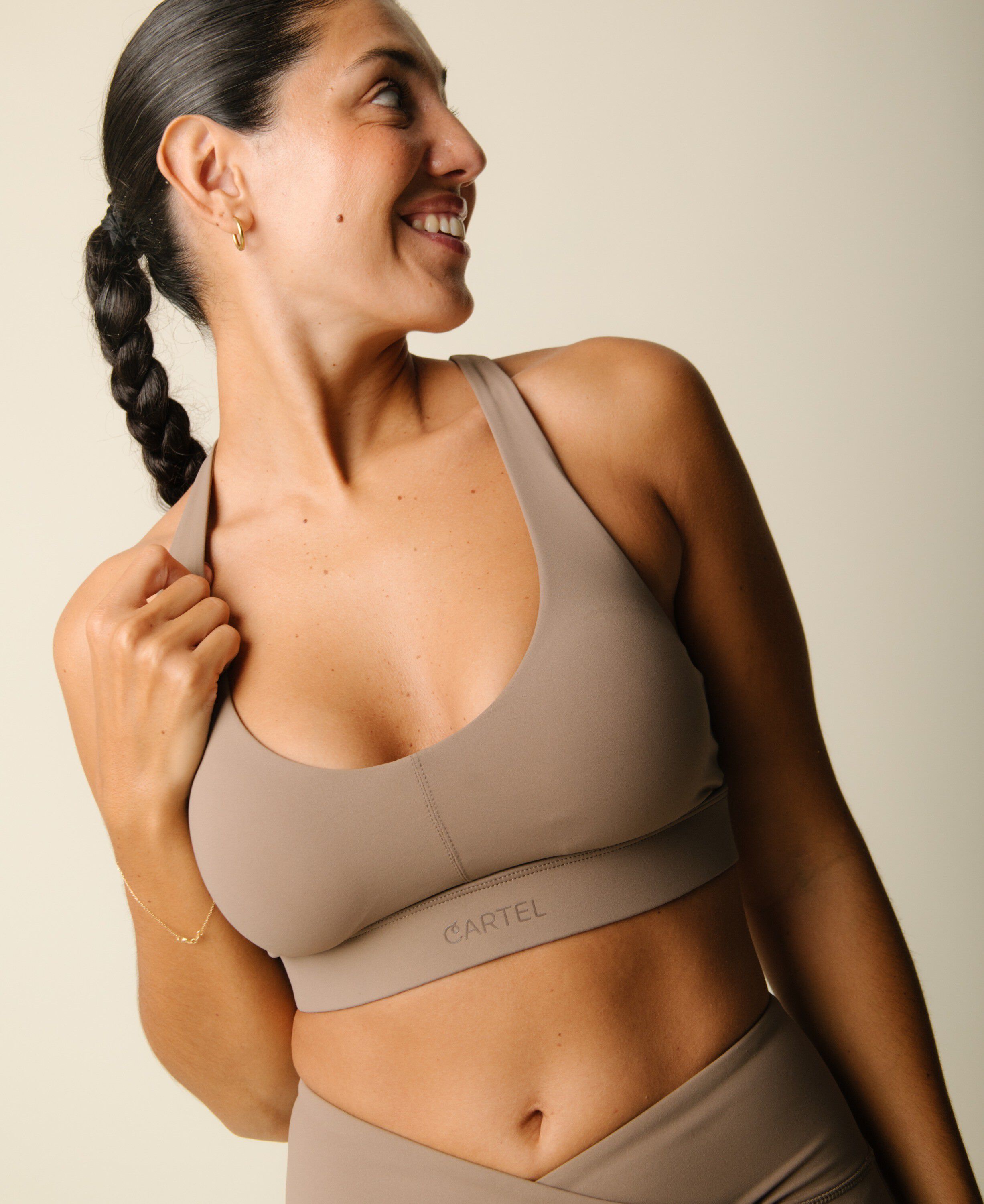 Cartel x Align by Blume cross-over sports top - Hazel