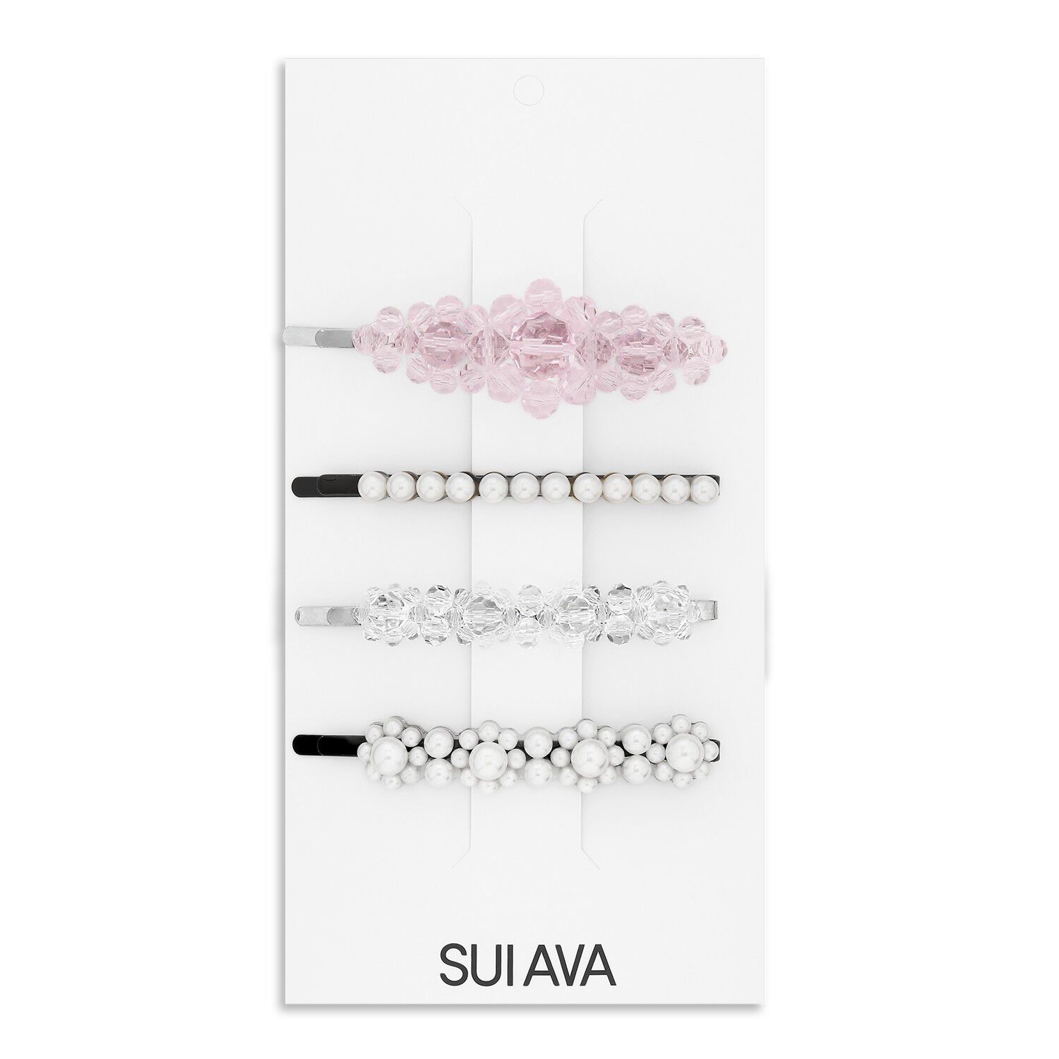 Pearly Hair Clips // 4 pcs