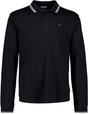 Cashmere touch polo L/S
