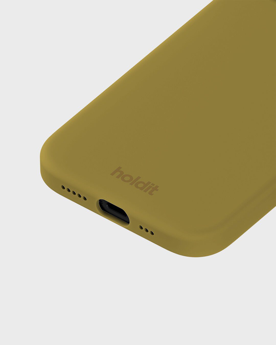 Silicone Case iPhone 15 Warm Olive