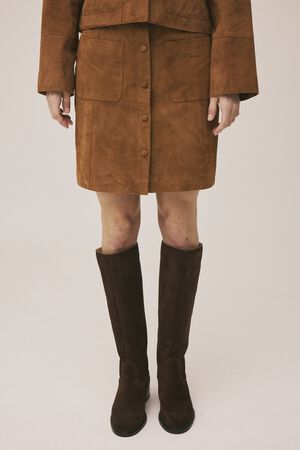 Esi 6 Skirt - 100% Lamb suede LWG