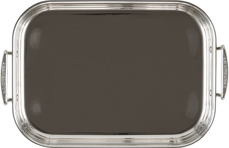 Rektangulær bradepande 3-ply rustfrit stål