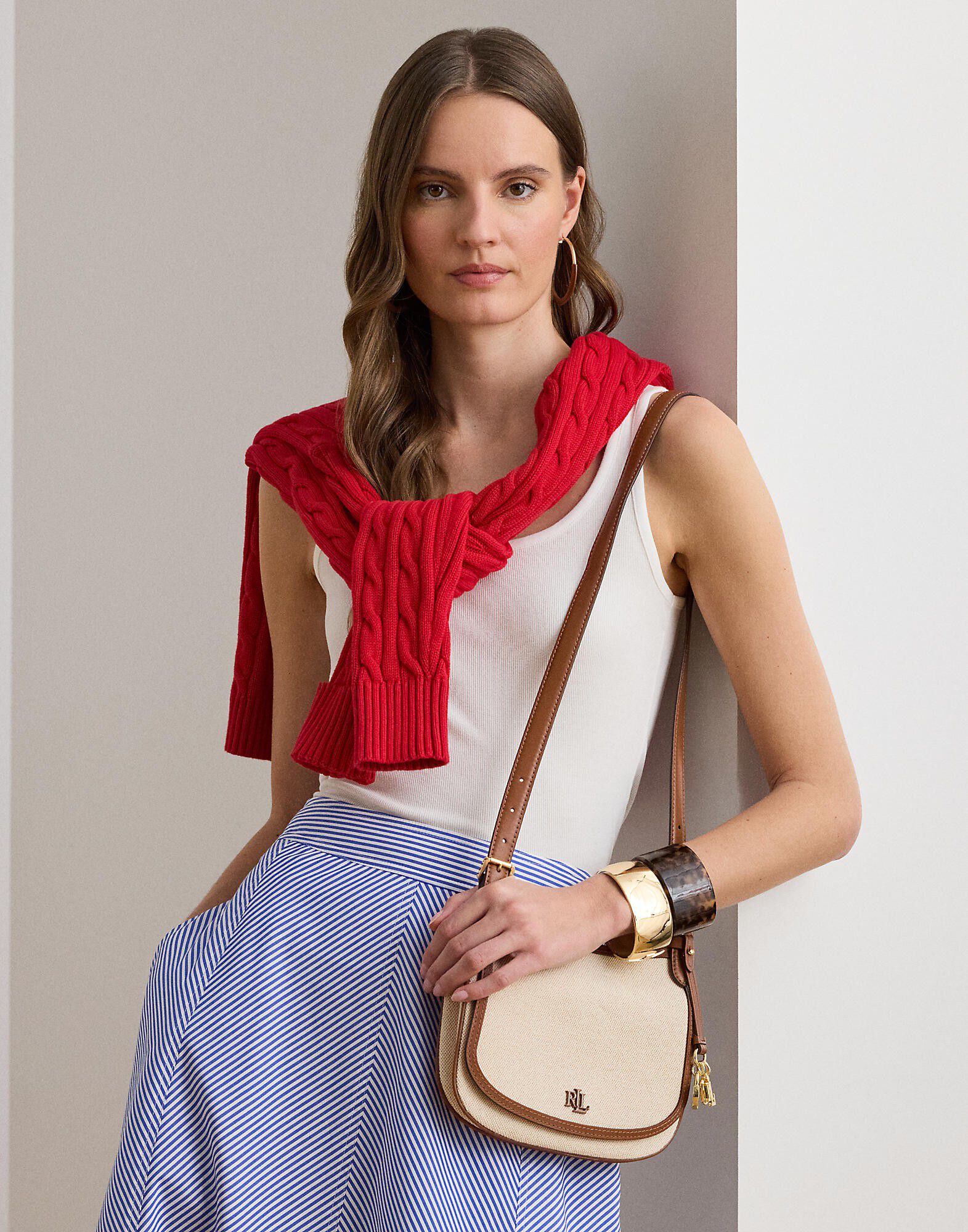 Canvas Medium Marcy Crossbody Bag