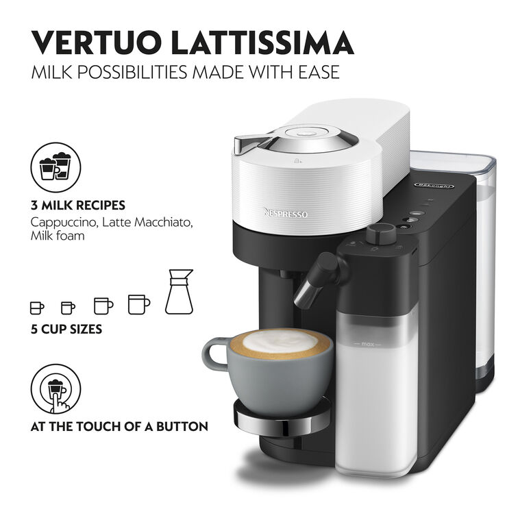 Nespresso Vertuo Lattissima Coffee Machine Delonghi, Matt