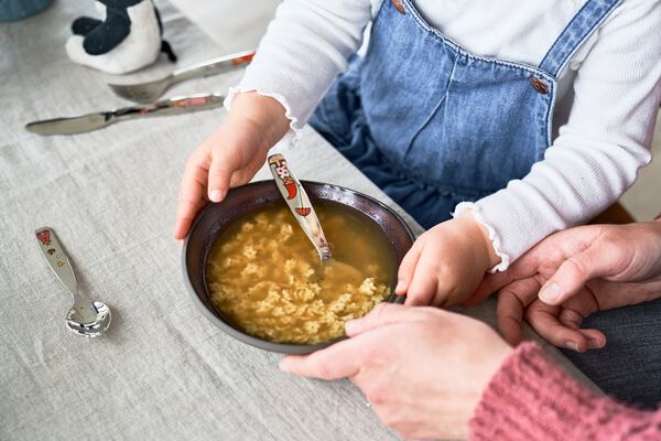 Prinsesse Emilie 4-st, Set med barnbestick, Silver
